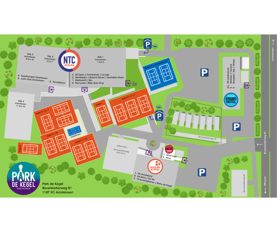 Plattegrond Park De Kegel